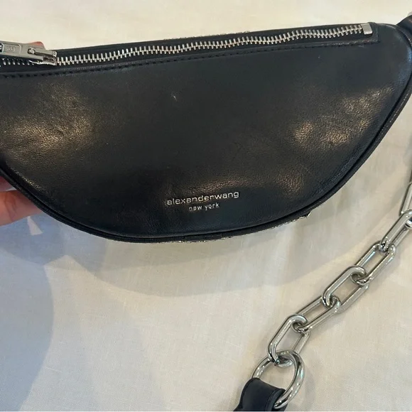 Alexander Wang Attica Rhinestone Soft Mini Belt bag/Fanny Pack - Picture 3 of 8